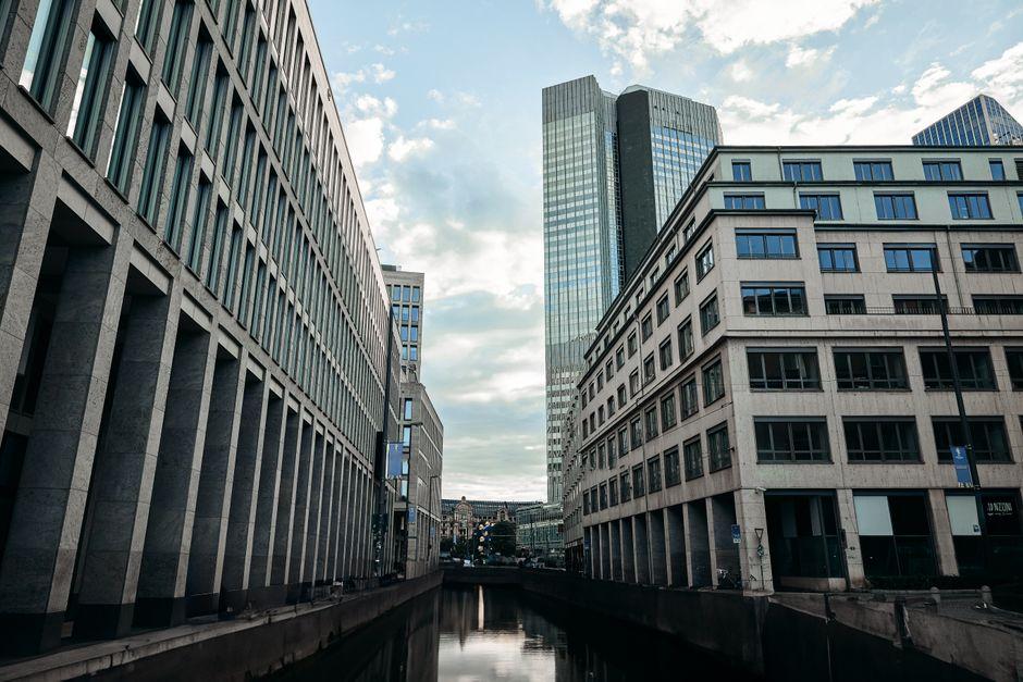 Modern Architecture in Downtown Frankfurt