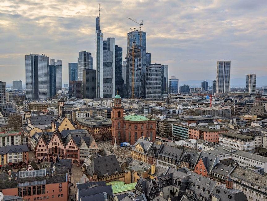 Cityscape of Frankfurt in Germany